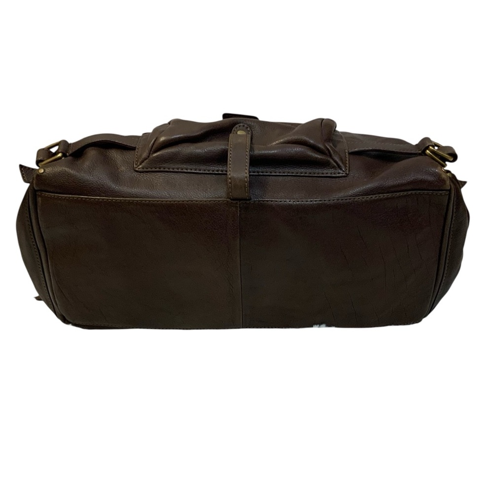 Ellen Tracy Women’s Brown Leather Paddington Handbag - Picture 6 of 14